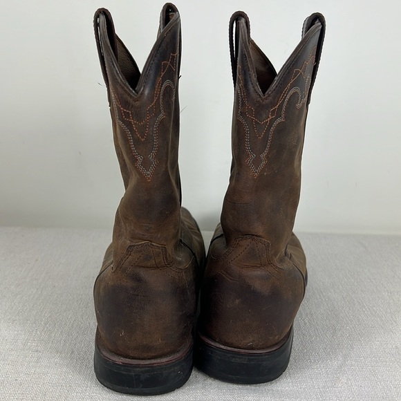 Ariat Western Boots Womens Size 7 B Brown Leather Pull On Style 18100 - Picture 10 of 15